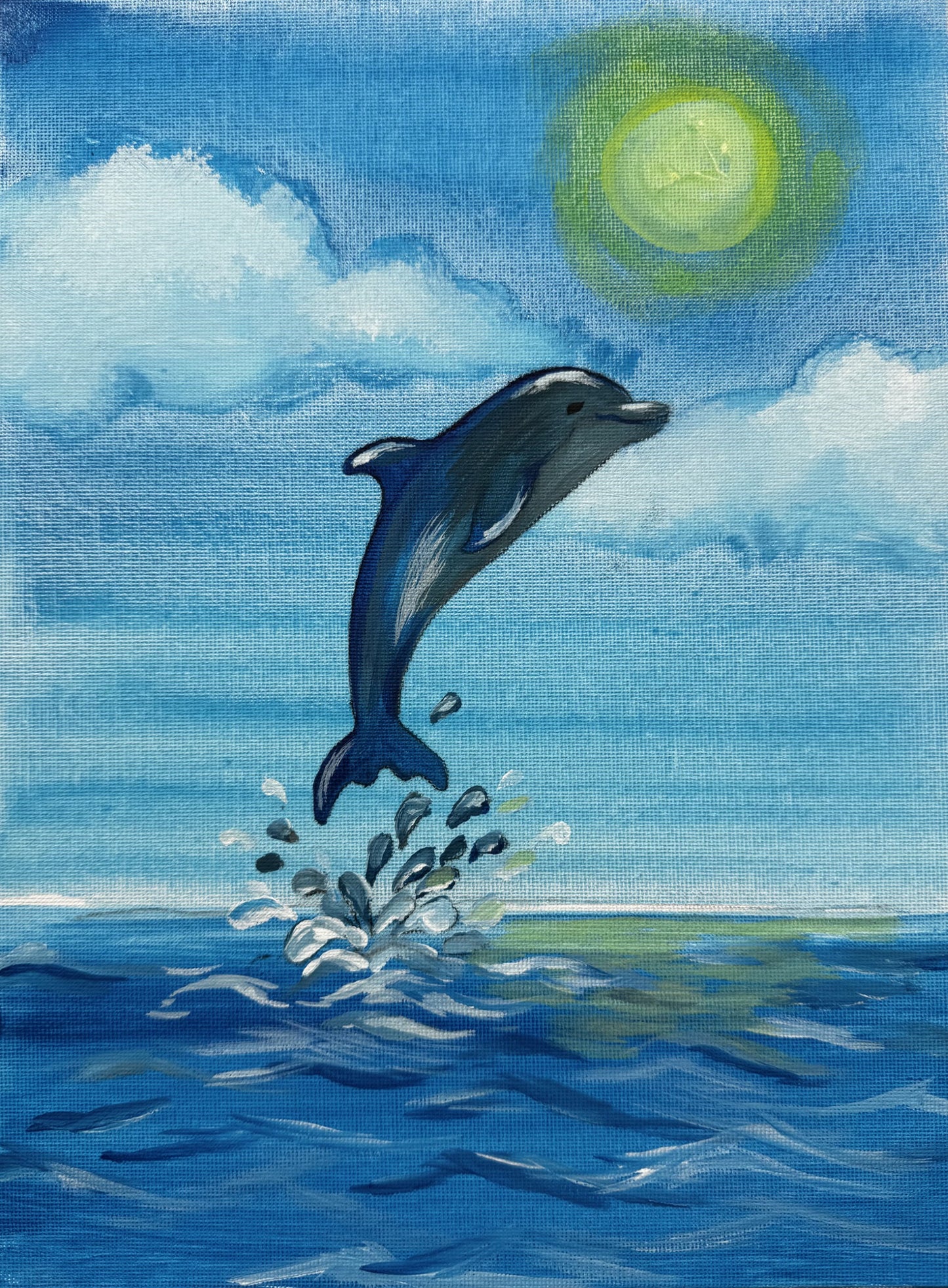 Canvas Club Painting Kit - Dolphin