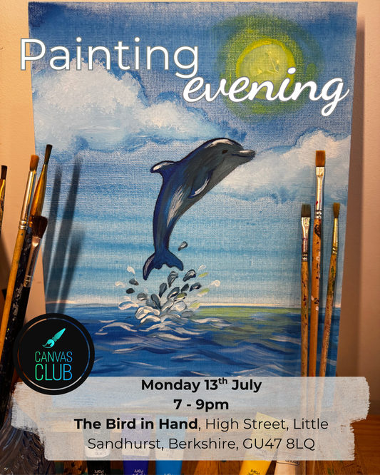 Dolphin painting evening