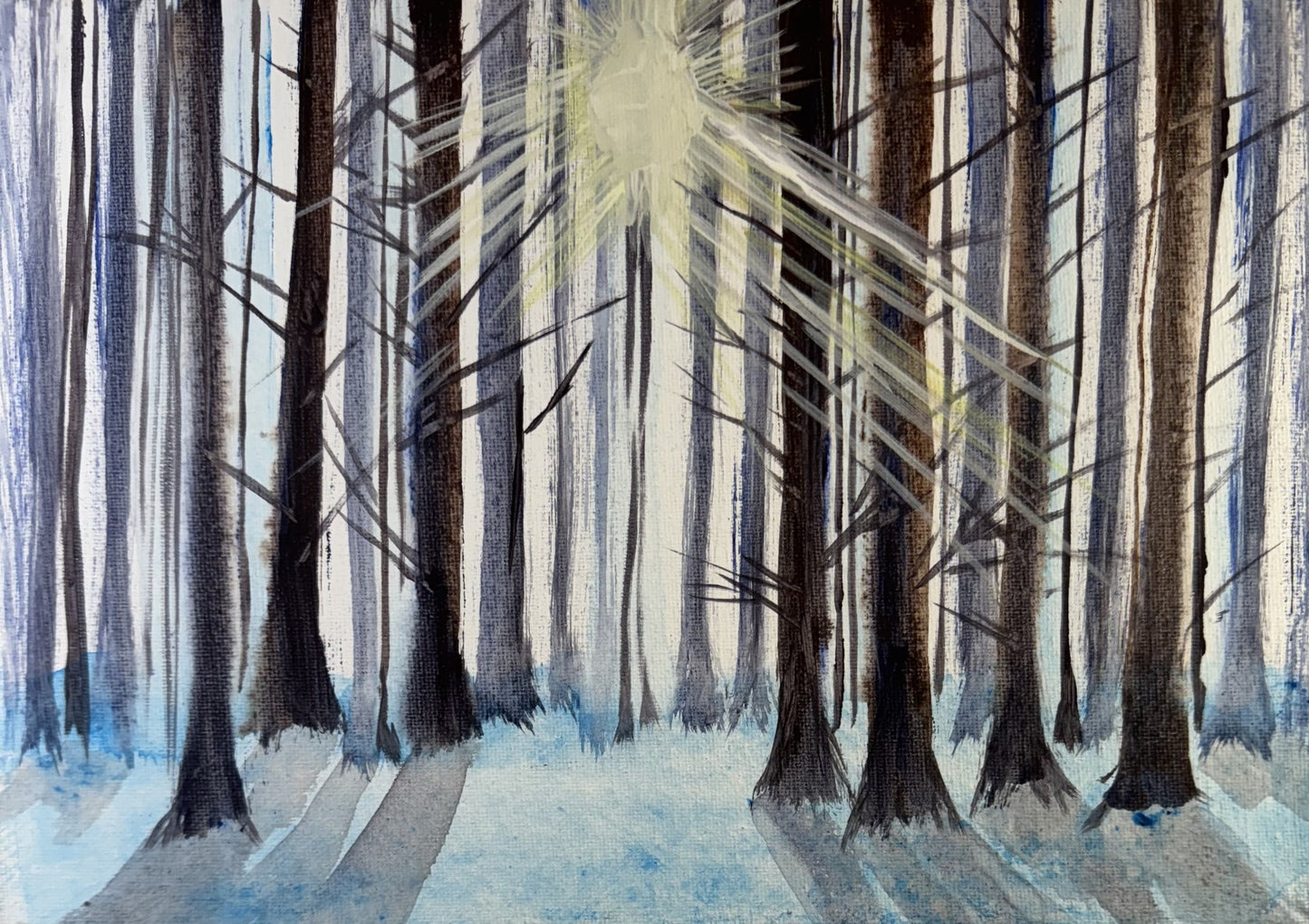 Canvas Club Painting Kit - Winter Trees